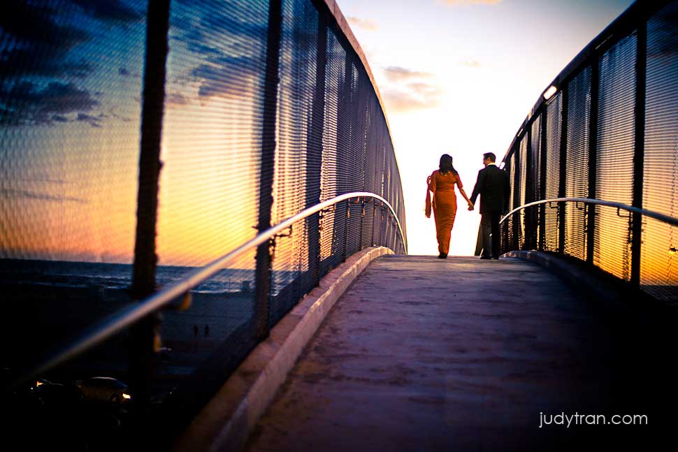 Santa Monica Beach Engagement Photos