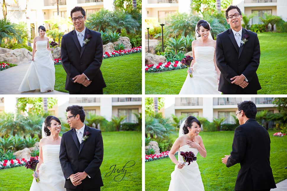 Huntington Hyatt Wedding First Look
