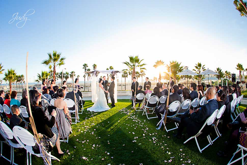 Huntington Hyatt wedding ceremony