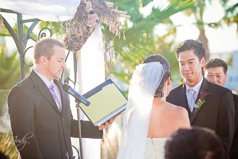 Huntington Hyatt wedding ceremony