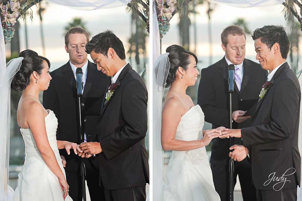 Huntington Hyatt wedding ceremony