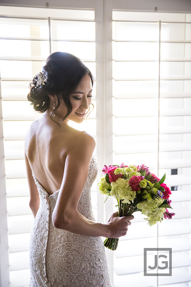 Bride getting ready, wedding preparation