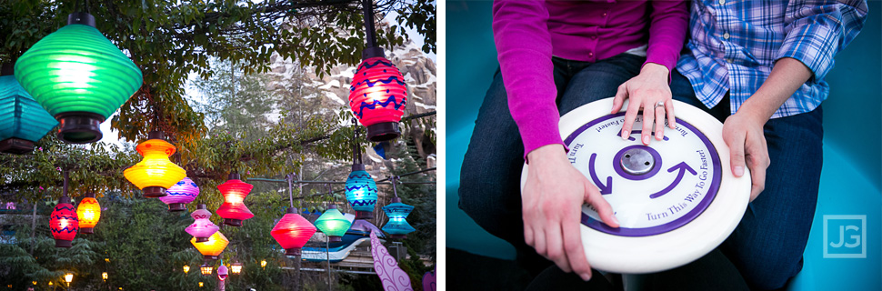 Disneyland Engagement Photography Teacups