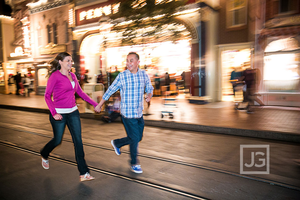 Disneyland-Engagement-Photography Main Street