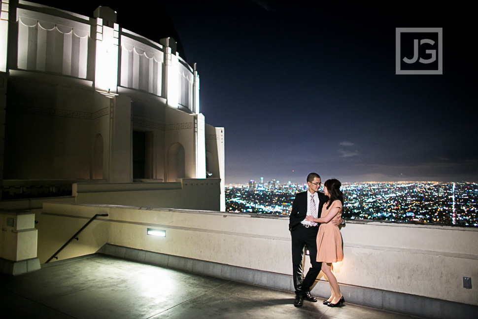 Griffith Observatory Engagement Photography