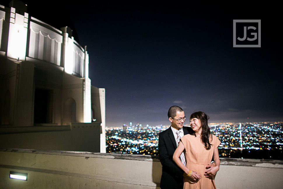 Griffith Observatory Engagement Photography