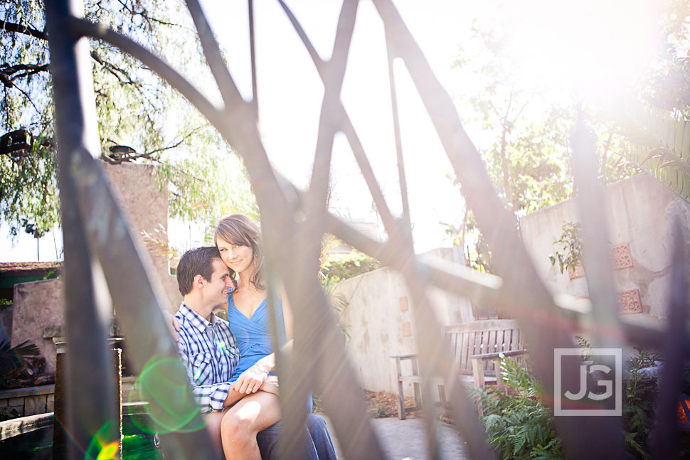 LA Arboretum Engagement Photography