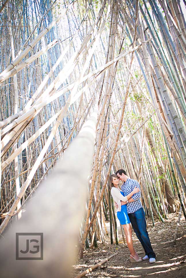 LA Arboretum Engagement Photography