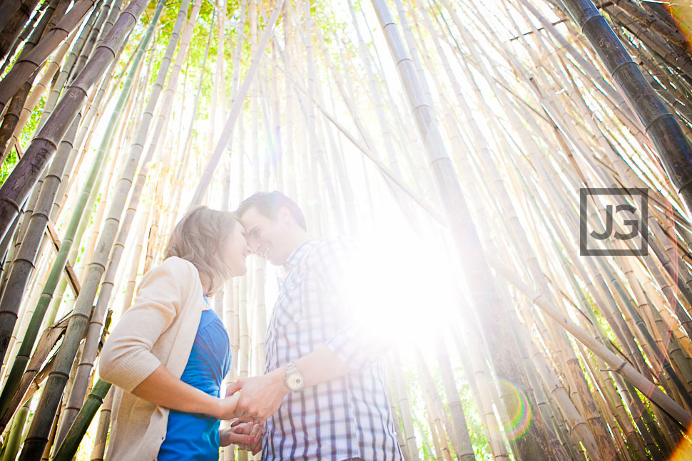 LA Arboretum Engagement Photography