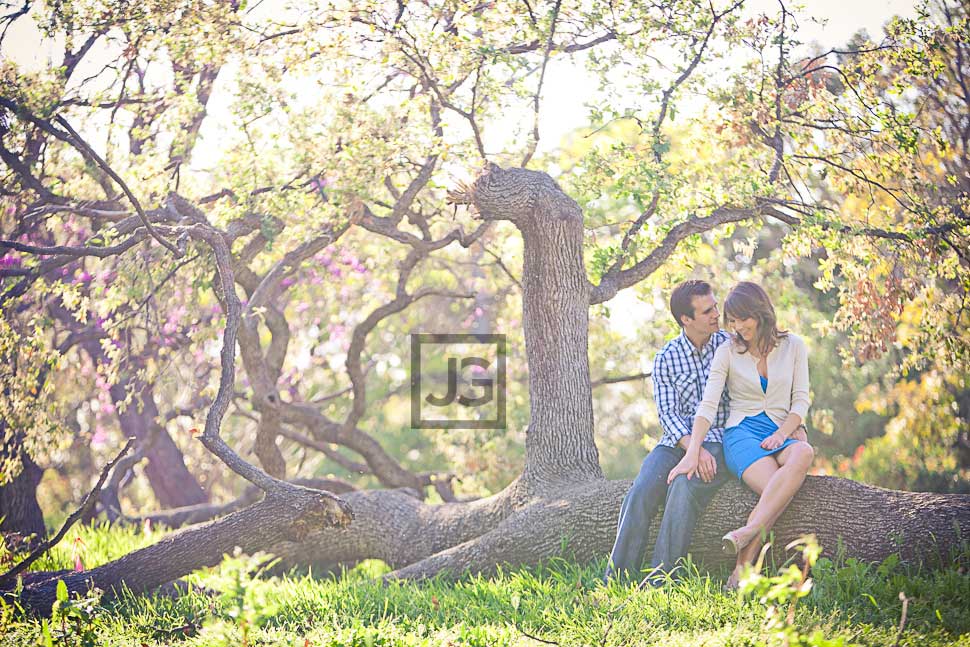 Los Angeles Arboretum Engagement Photography