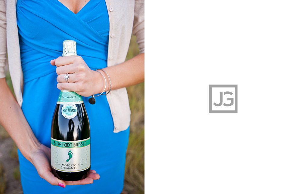 Pasadena Engagement Photos Picnic in a Field