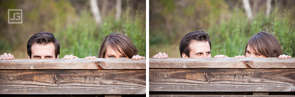 Pasadena Engagement Photos in a Field