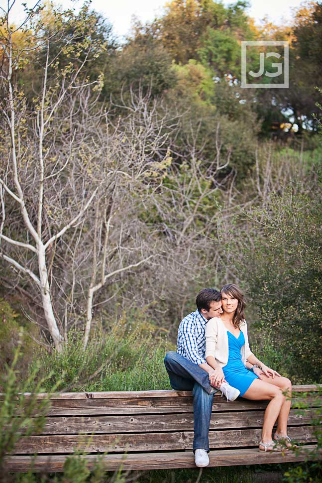 Pasadena Engagement Photos in a Field