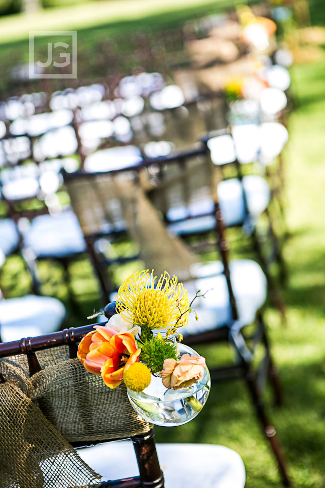 Lodge at Malibou Lake wedding ceremony