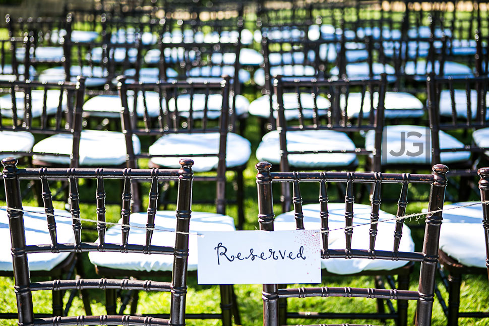 Lodge at Malibou Lake wedding ceremony