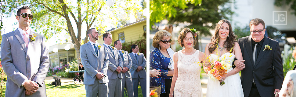 Lodge at Malibou Lake wedding ceremony
