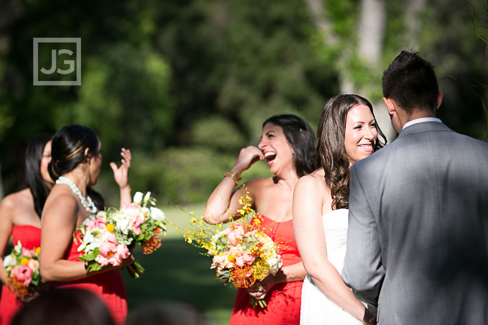Lodge at Malibou Lake wedding ceremony
