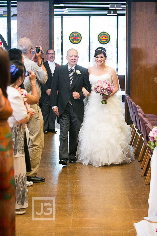 Neighborhood Church Wedding Ceremony in Pasadena