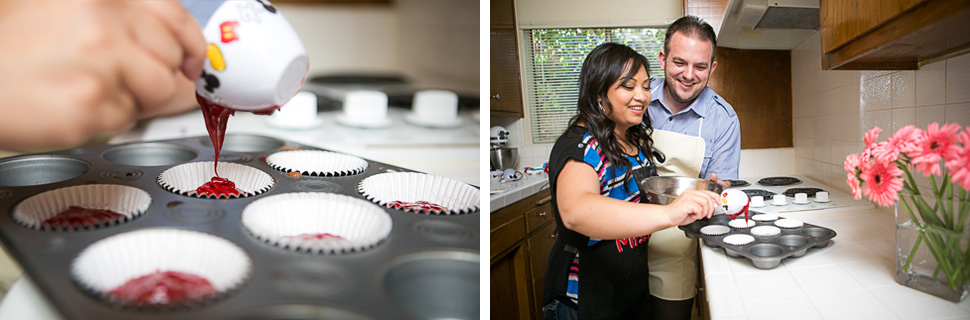 Baking Cooking Engagement Photos