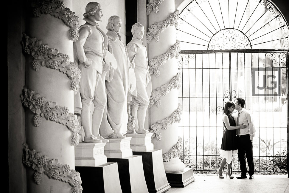 Engagement Photo in Balboa Park