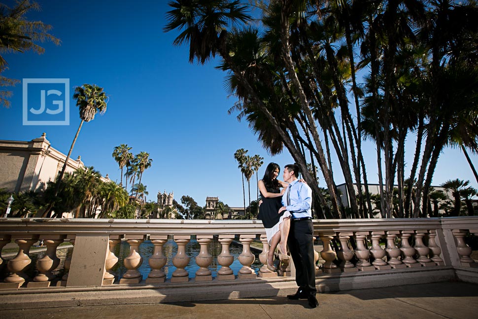 Engagement Photo in Balboa Park