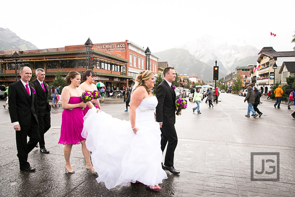 Downtown Banff Wedding Photography