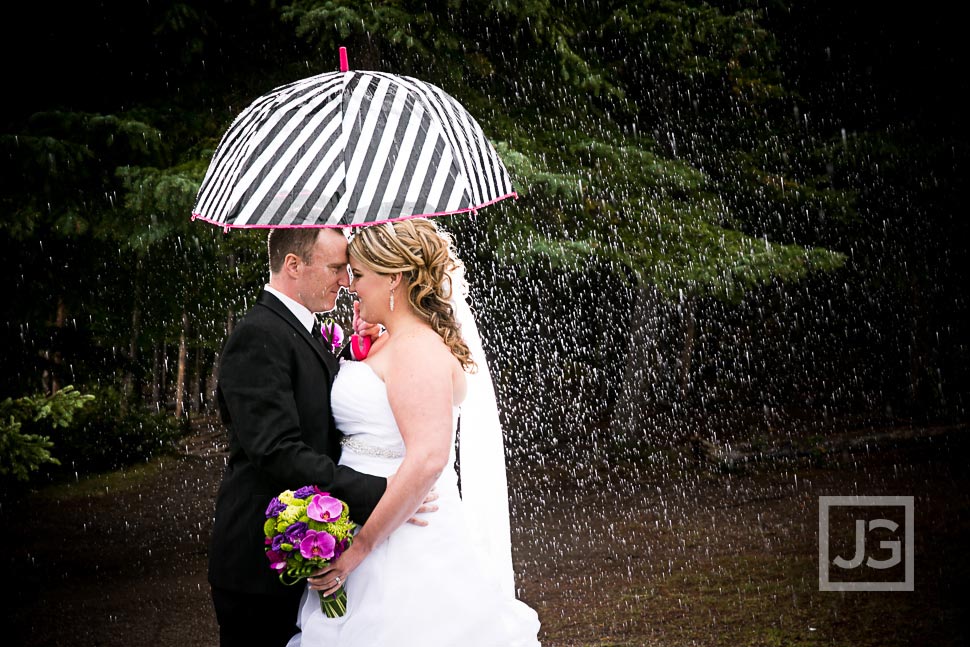 Banff Wedding Photography in the Rain