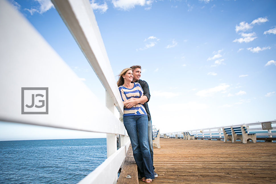 Malibu Pier engagement photography
