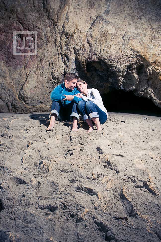 El Matador Beach Engagement Photos