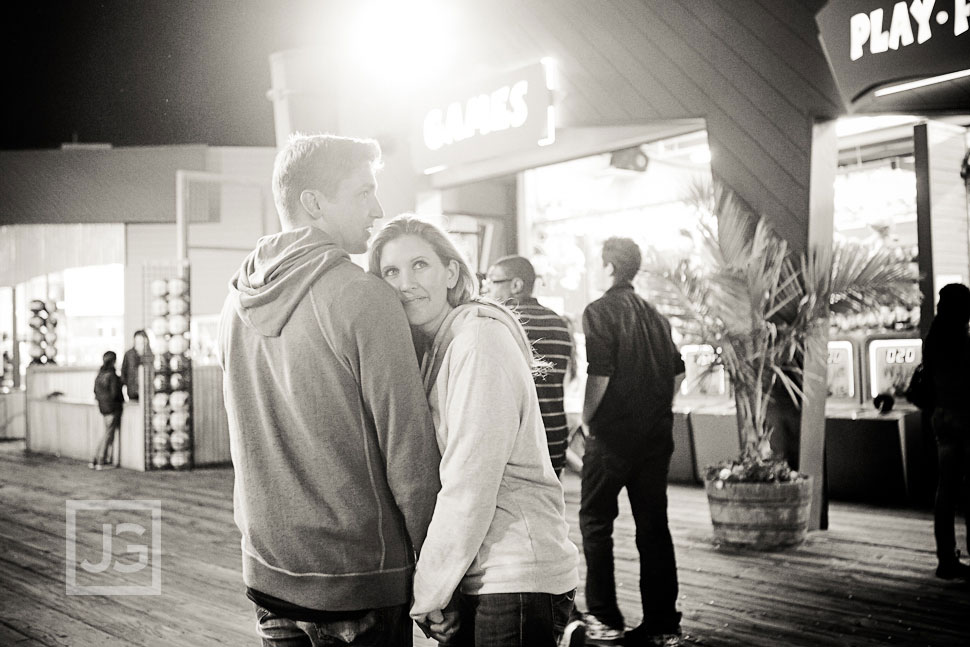 Santa Monica Pier Engagement Photos