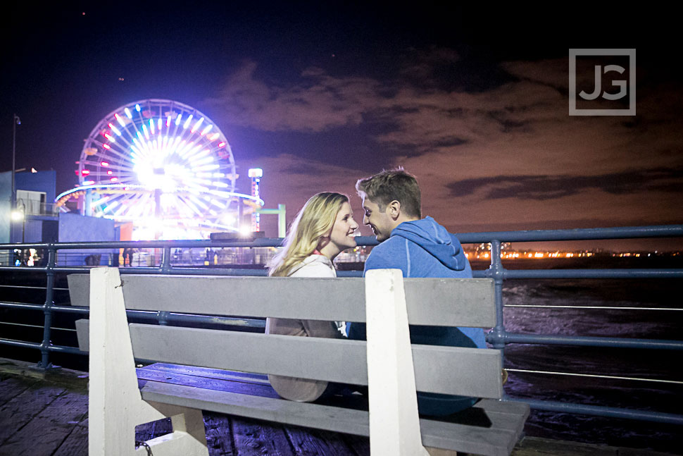 Santa Monica Pier Engagement Photos