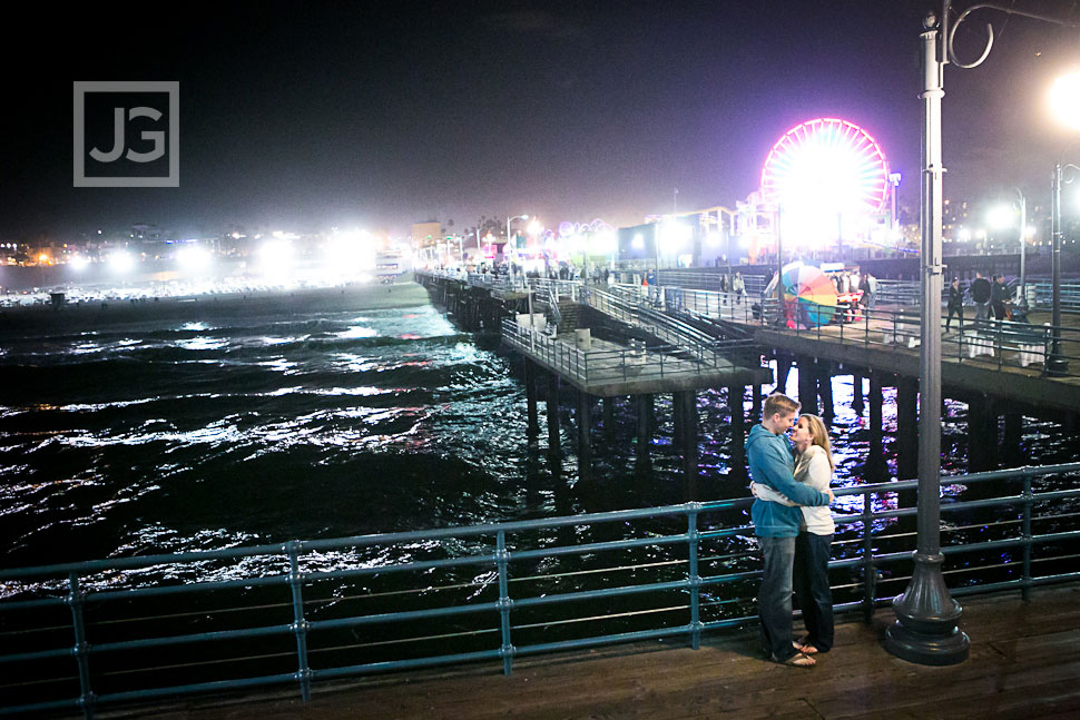 Santa Monica Pier Engagement Photos