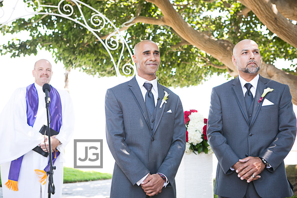 Wedding Ceremony at The Plaza at Cabrillo Marina