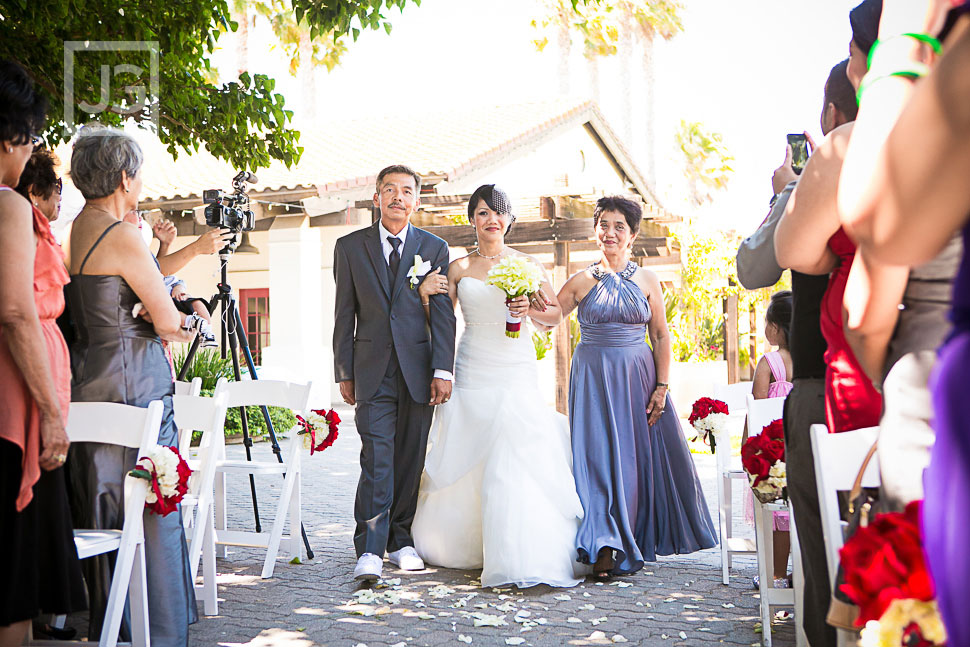 Wedding Ceremony at The Plaza at Cabrillo Marina