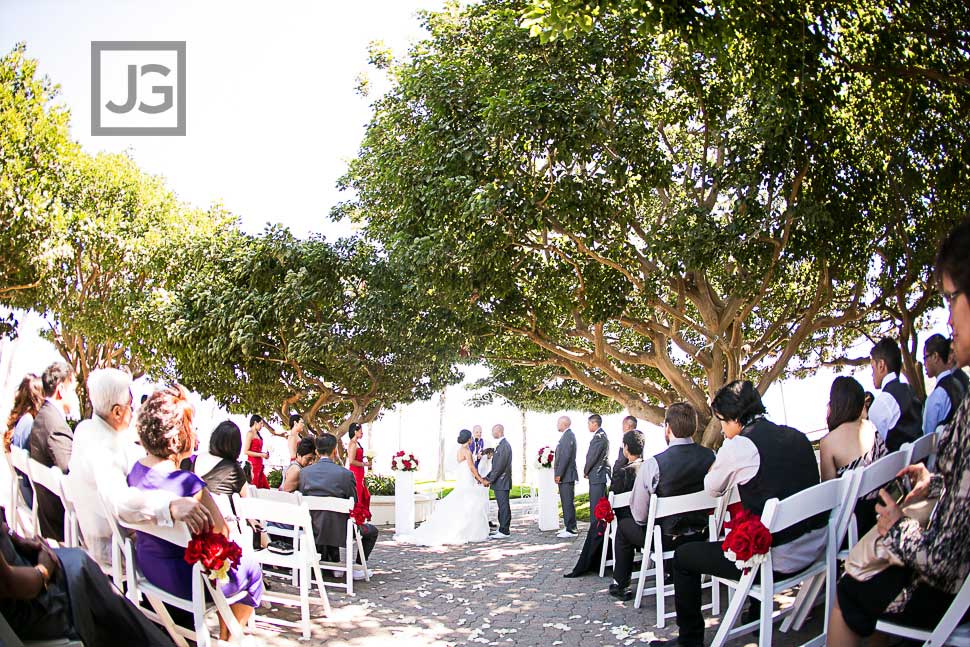 Wedding Ceremony at The Plaza at Cabrillo Marina