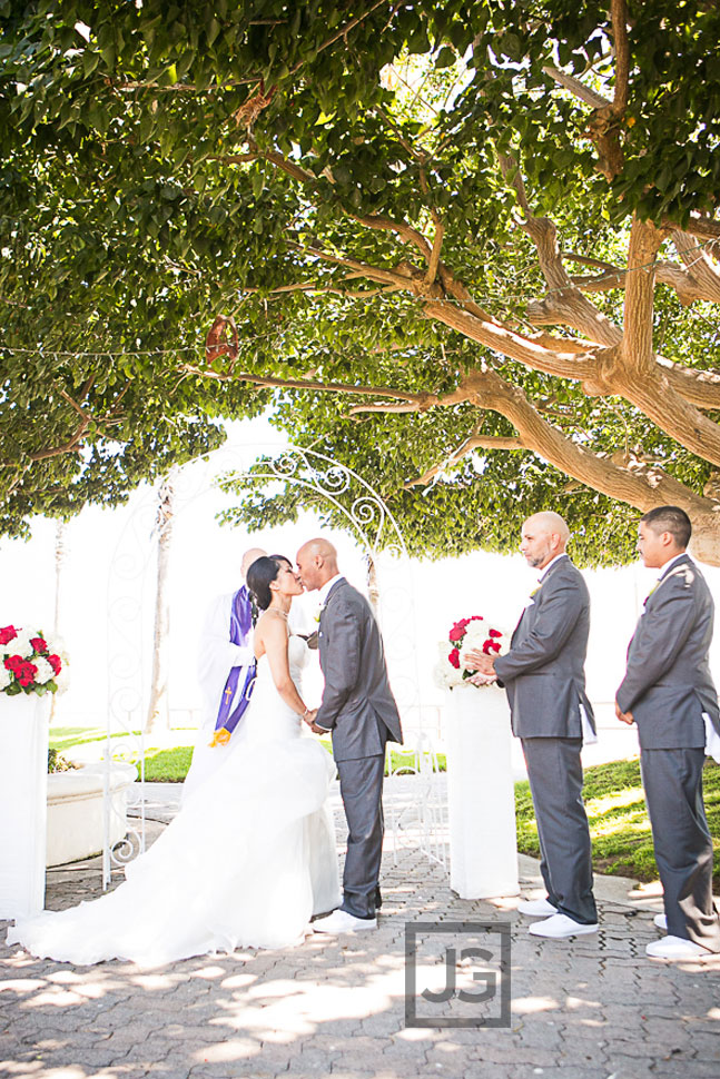 Wedding Ceremony at The Plaza at Cabrillo Marina