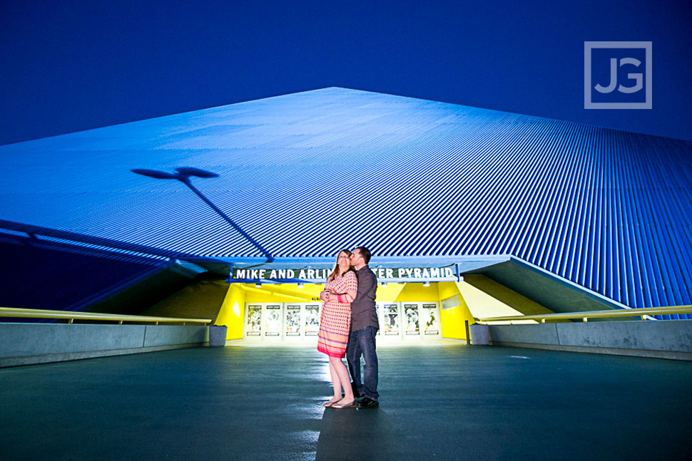 Walter Pyramid at night