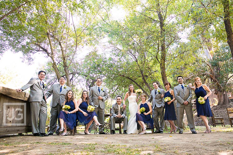 Bridal Wedding Party at Calamigos Ranch