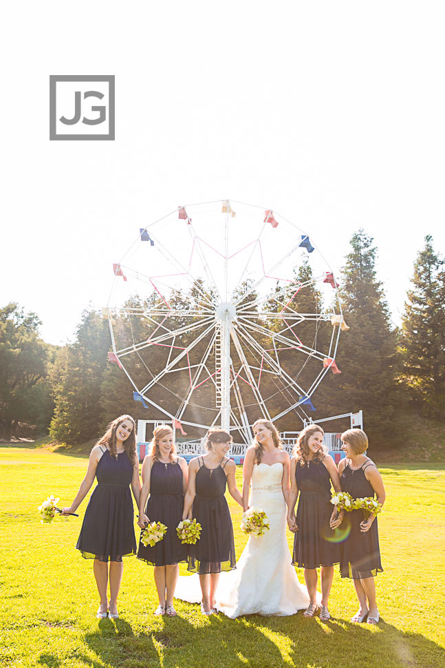 Bridal Wedding Party at Calamigos Ranch