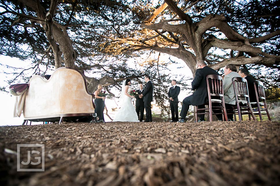 Berwick Park Pacific Grove Wedding Ceremony