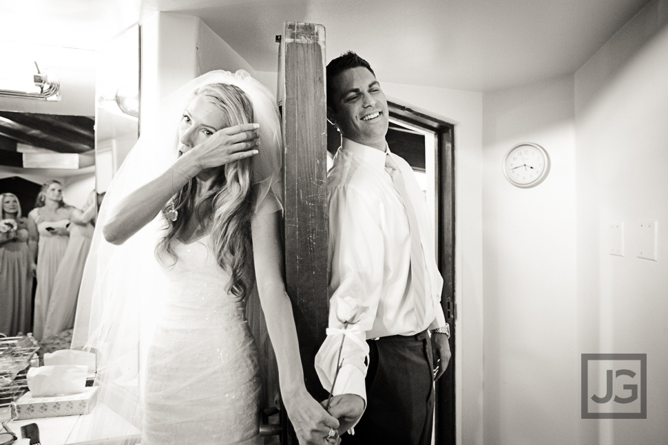Wayfarers Chapel Wedding First Look