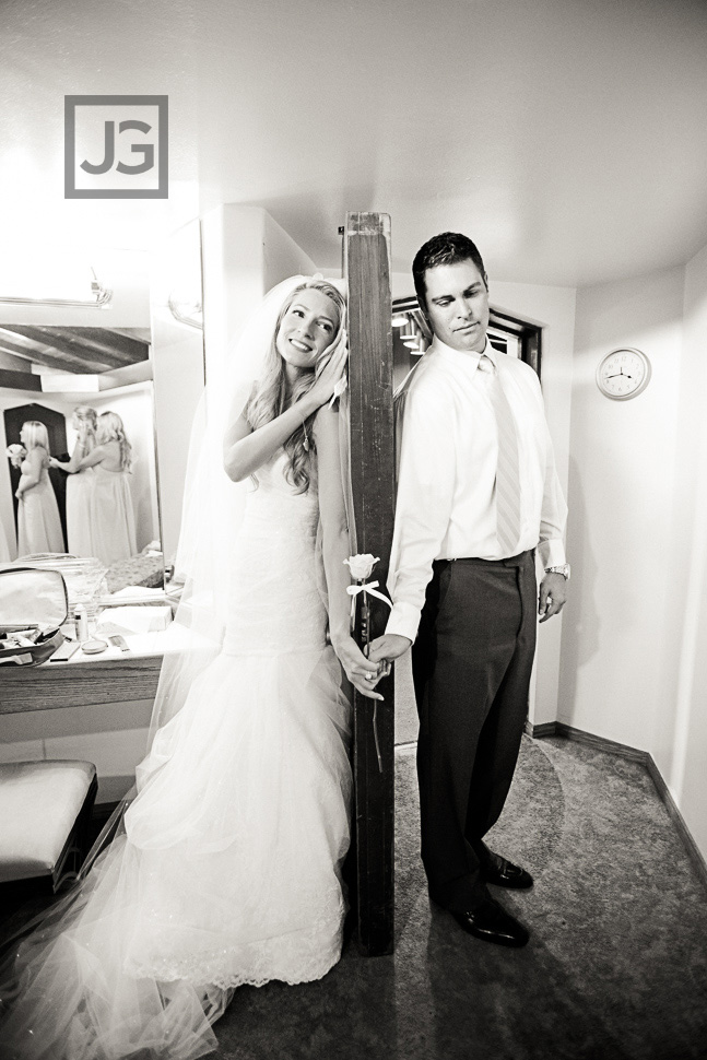 Wayfarers Chapel Wedding First Look
