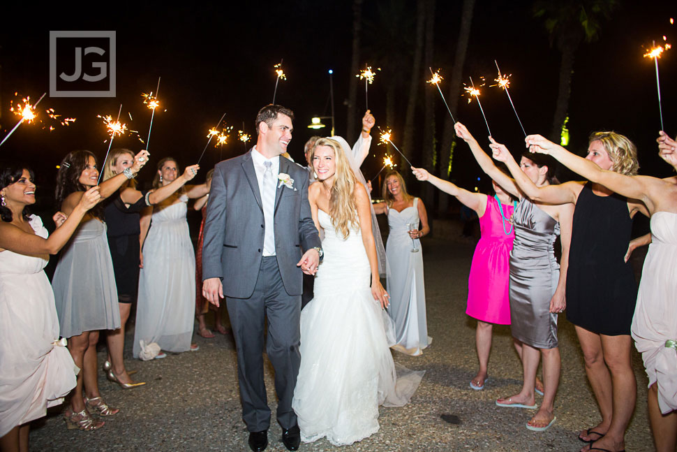 Casa Del Mar Sparkler Send Off