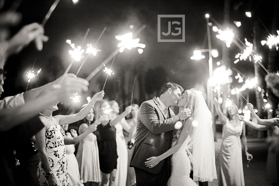 Casa Del Mar Sparkler Send Off
