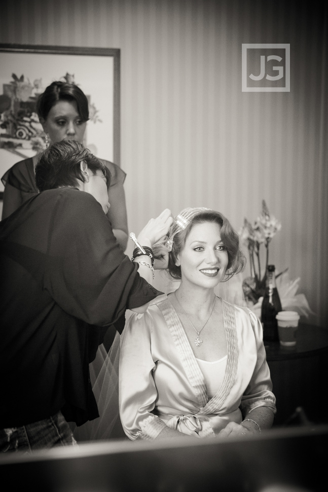 Hilton Pasadena Wedding Preparation
