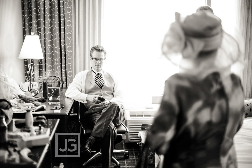 Hilton Pasadena Wedding Preparation