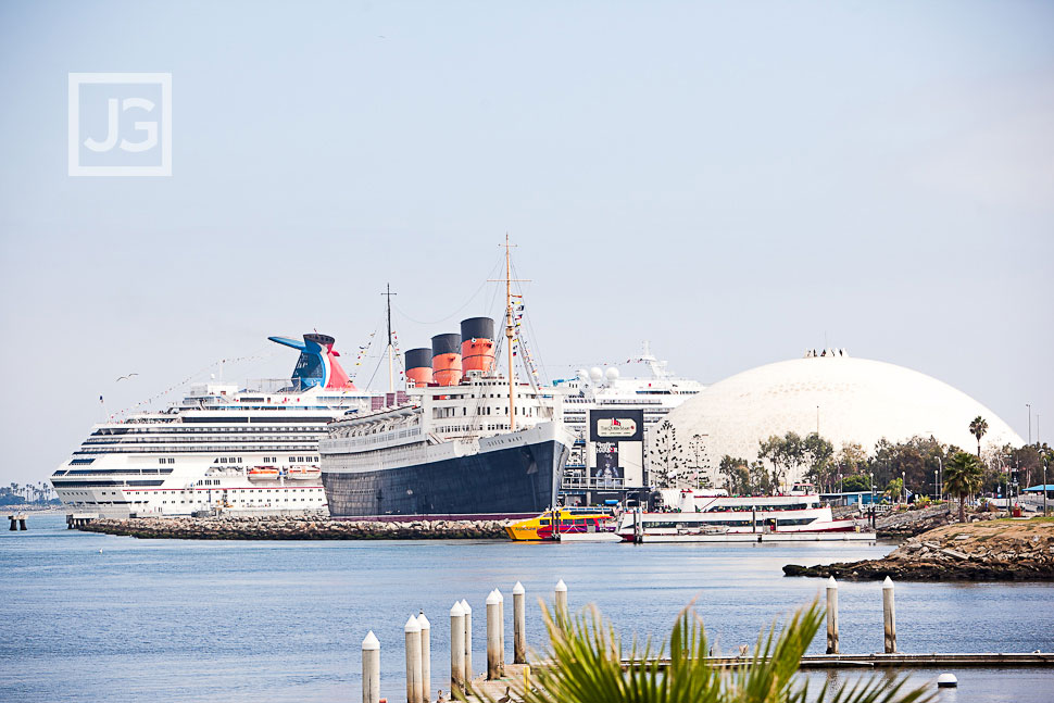 Queen Mary from Hotel Maya