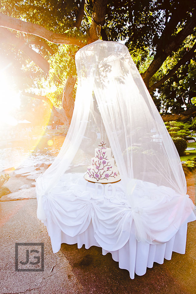 CSULB Japanese Gardens Wedding Reception Cake