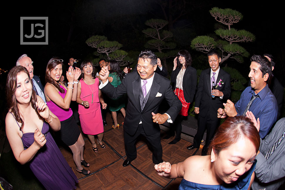 CSULB Japanese Gardens Wedding Reception Dancing
