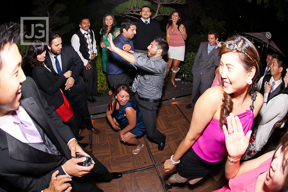CSULB Japanese Gardens Wedding Reception Dancing